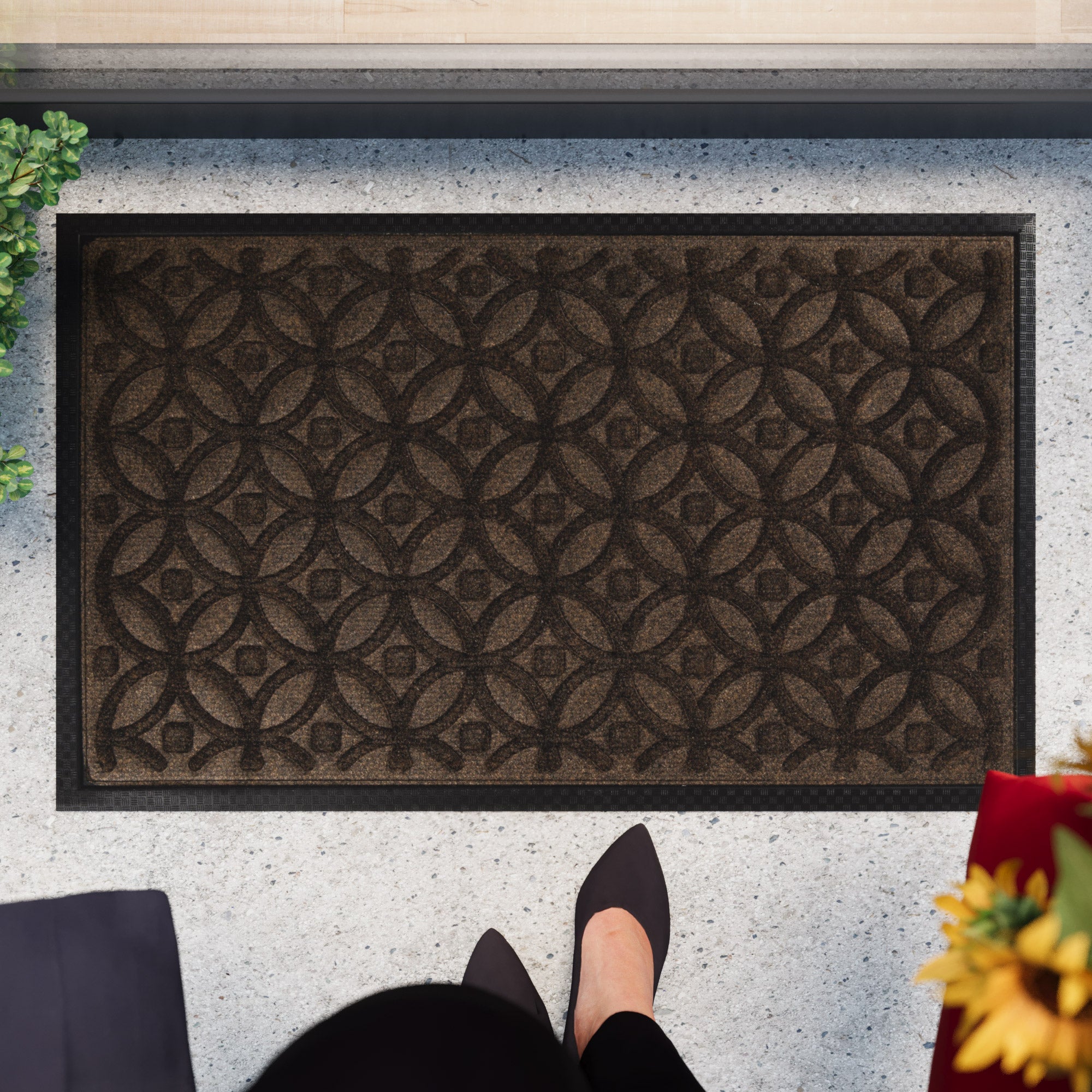 weconhome-midnight-mosaic-fu-matte-braun-waschbar image 2