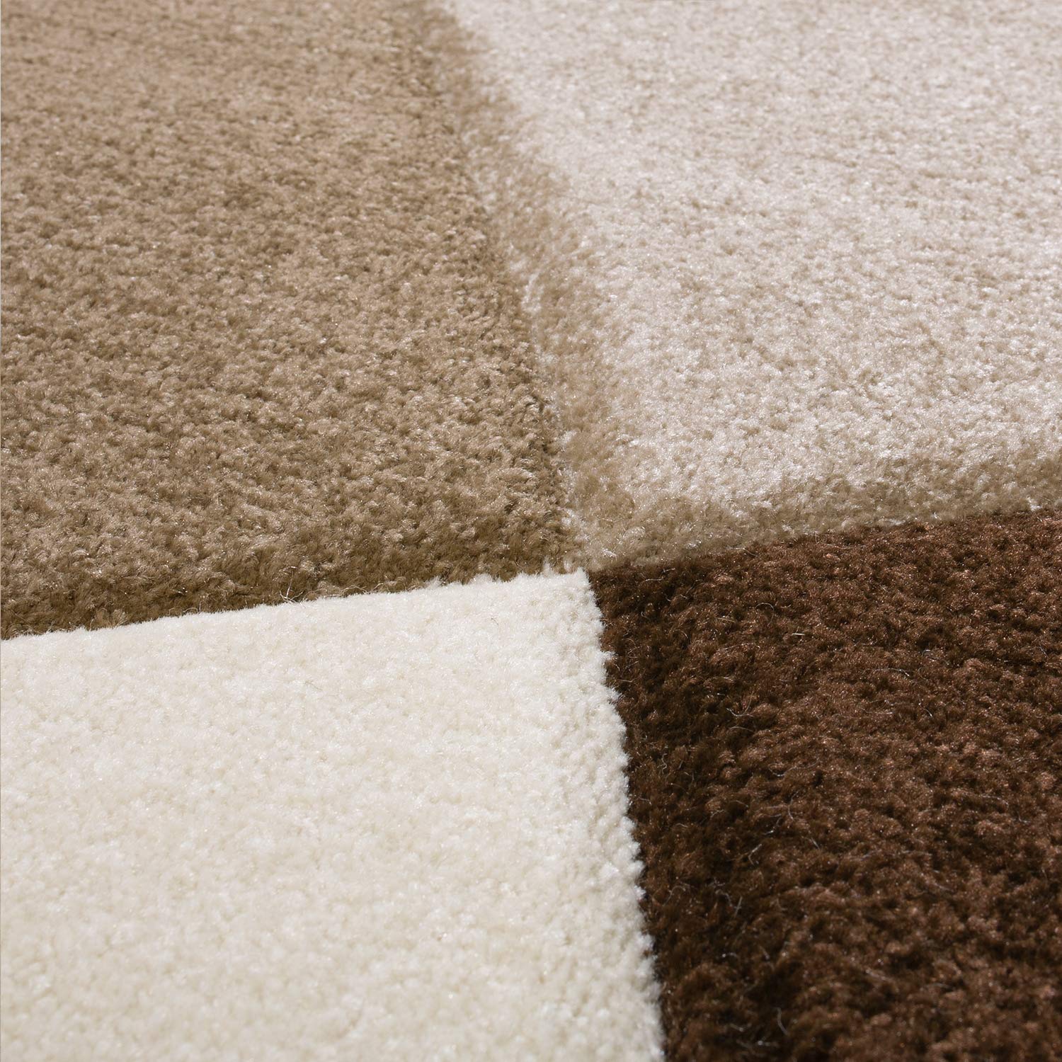 paco-home-kurzflor-teppich-80x150-cm-braun-3d-geometrisch-konturenschnitt image 3