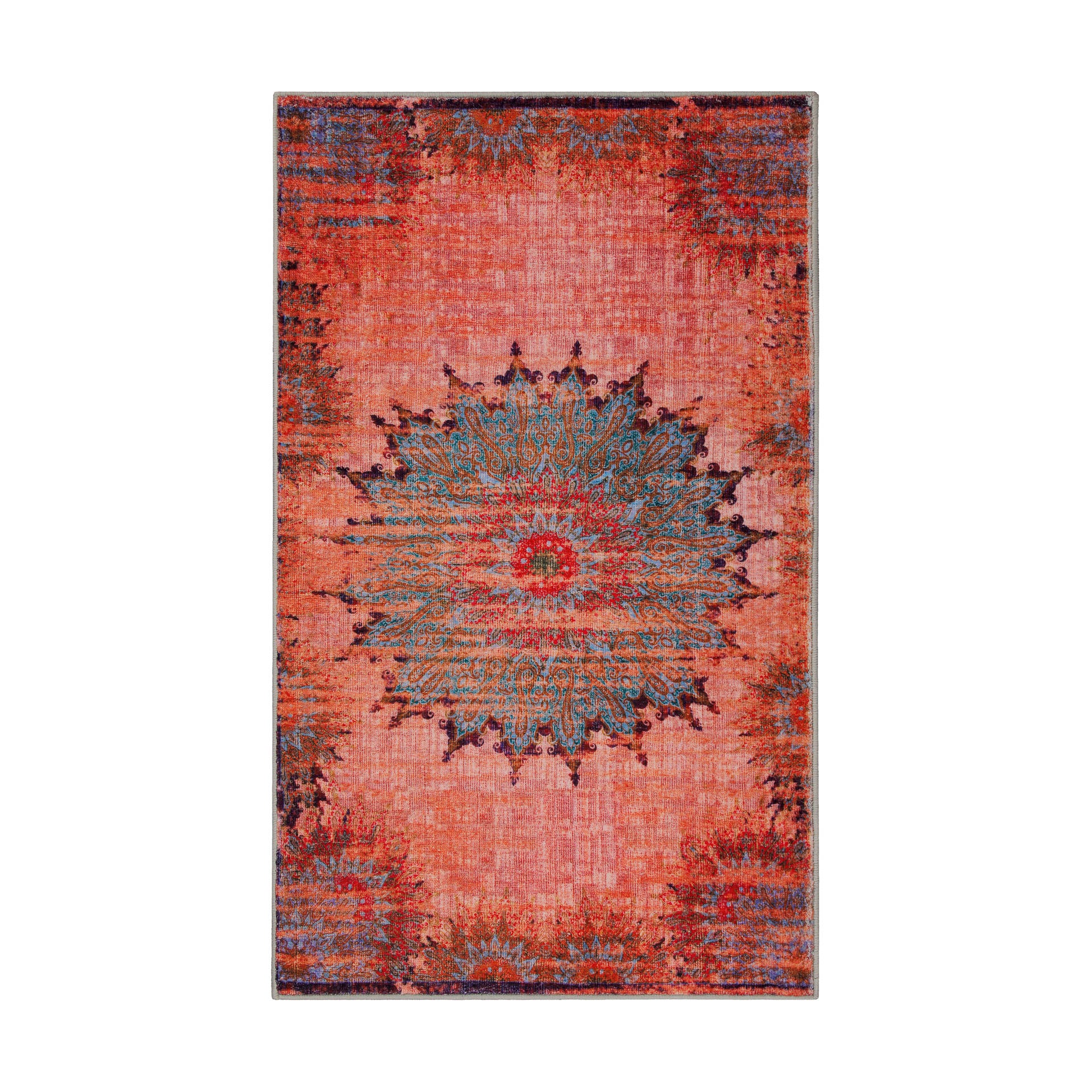 weconhome-badteppich-healing-rot-orientalisch-vintage image 2