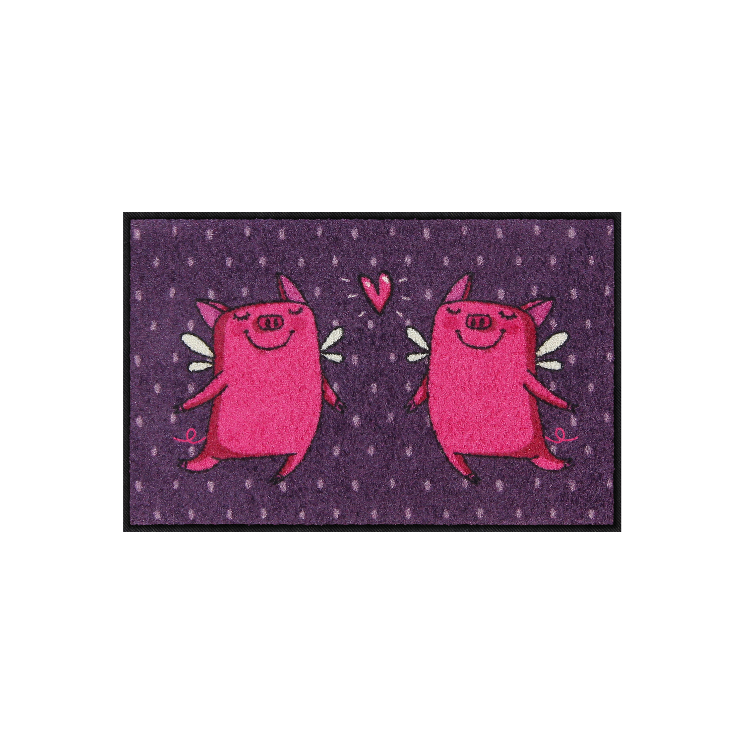 salonloewe-love-pigs-violet-eingangsmatte-45-x-70-cm-verspieltes-schweinchen-des image 1