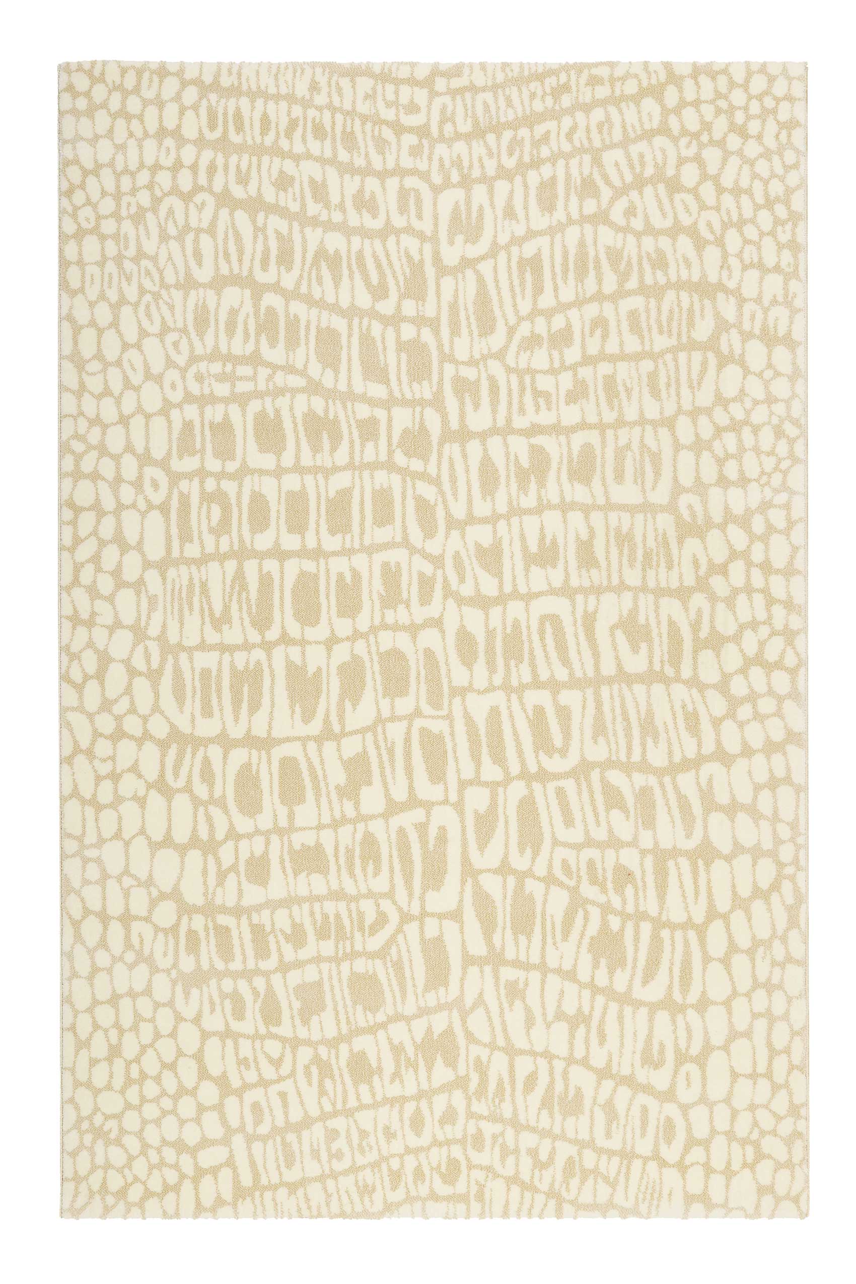 weconhome-teppich-croco-creme-beige-animal-print image 1
