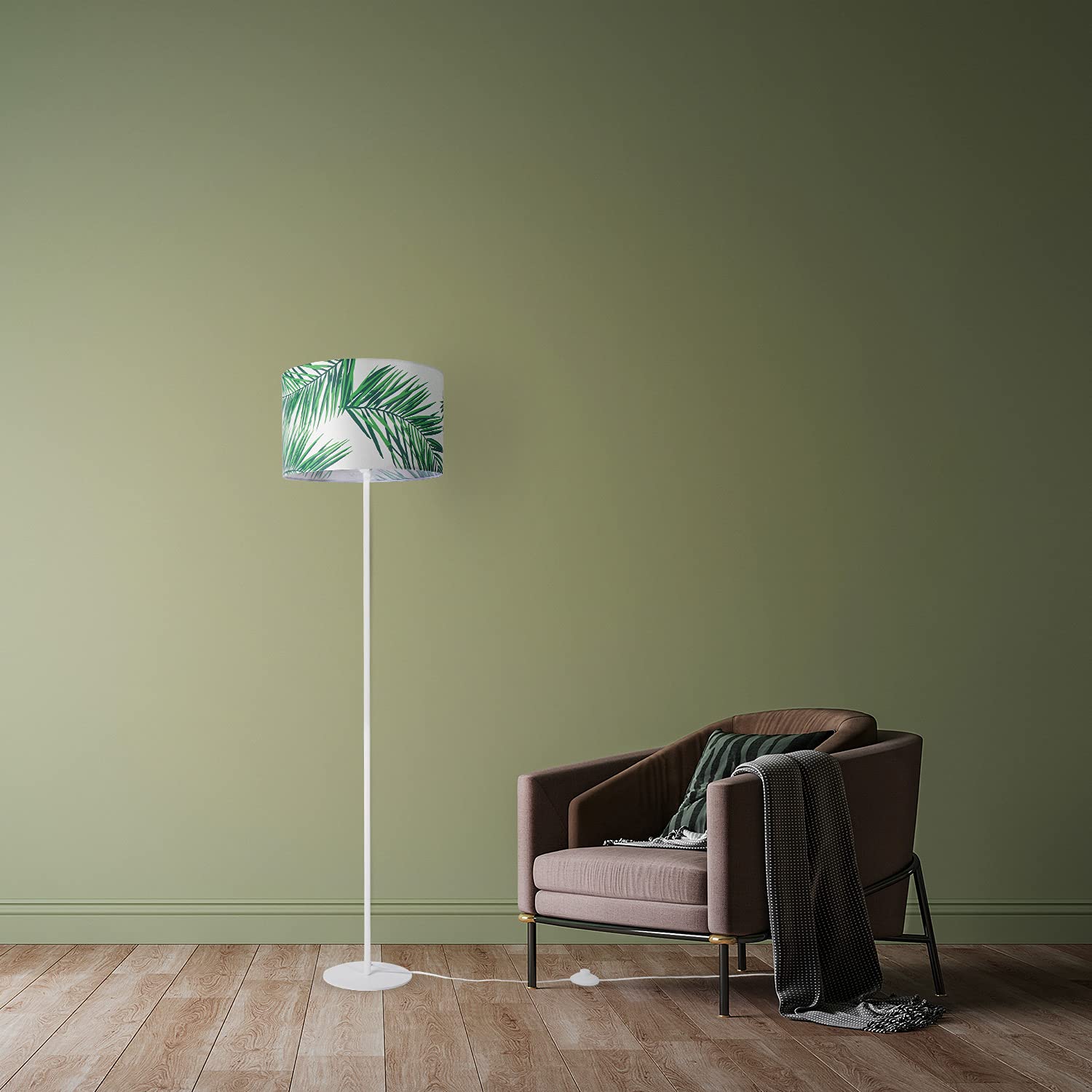 paco-home-stehleuchte-jungle-design-4-38-cm-einbein-wei-e27 image 2