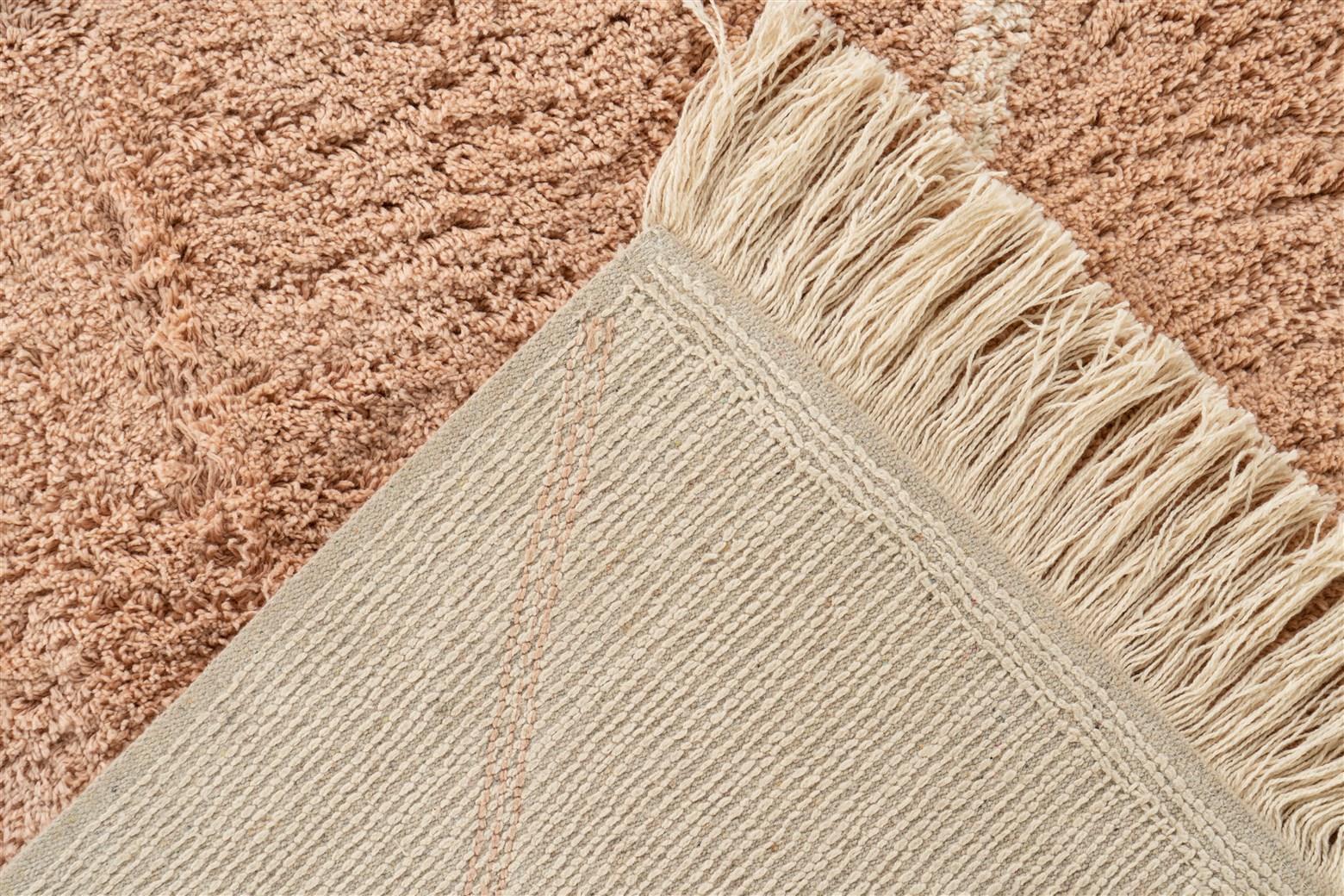 kayoom-mylen-225-teppich-creme-altrosa-flachflor image 5