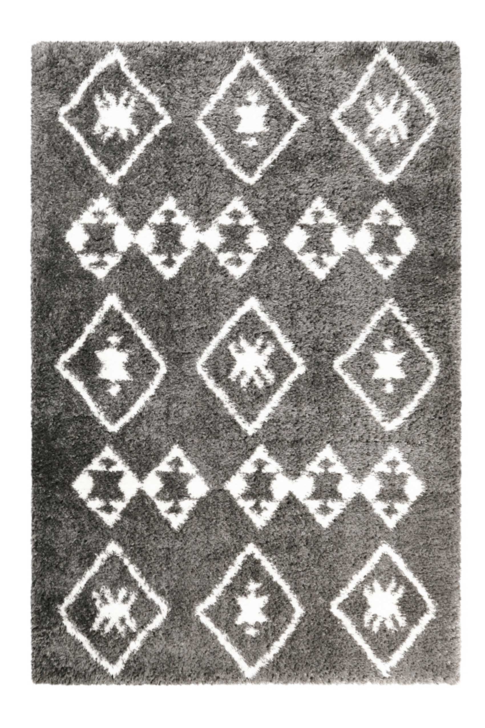 weconhome-boho-scandic-ayachi-hochflor-teppich-grau-50-mm image 1