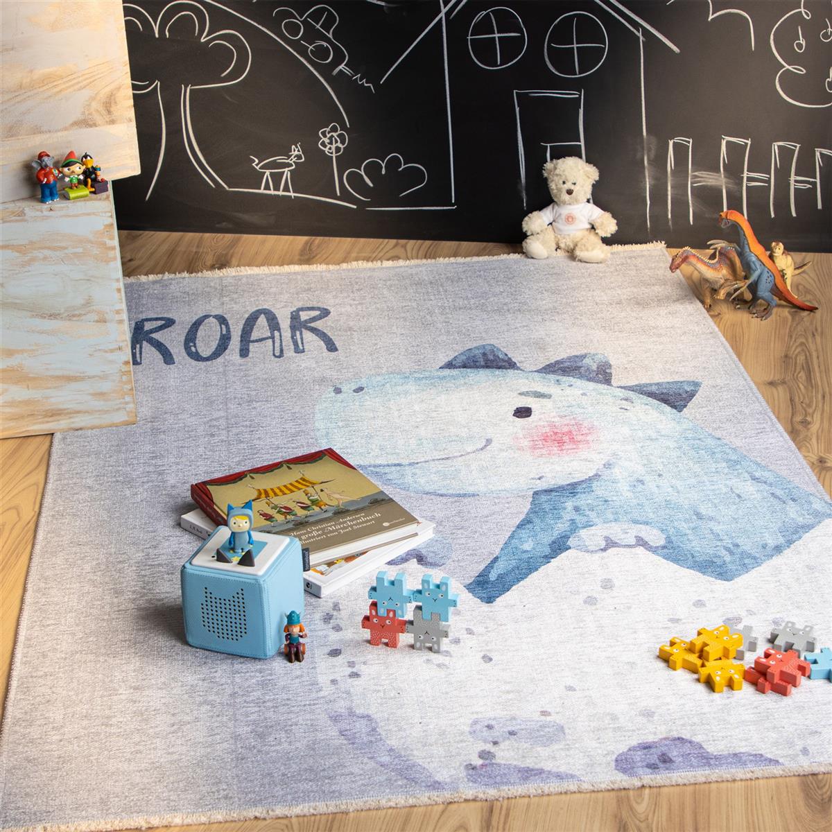 kayoom-joanna-626-roar-kinderteppich-115cm-x-170cm-bunte-farben-weich image 2