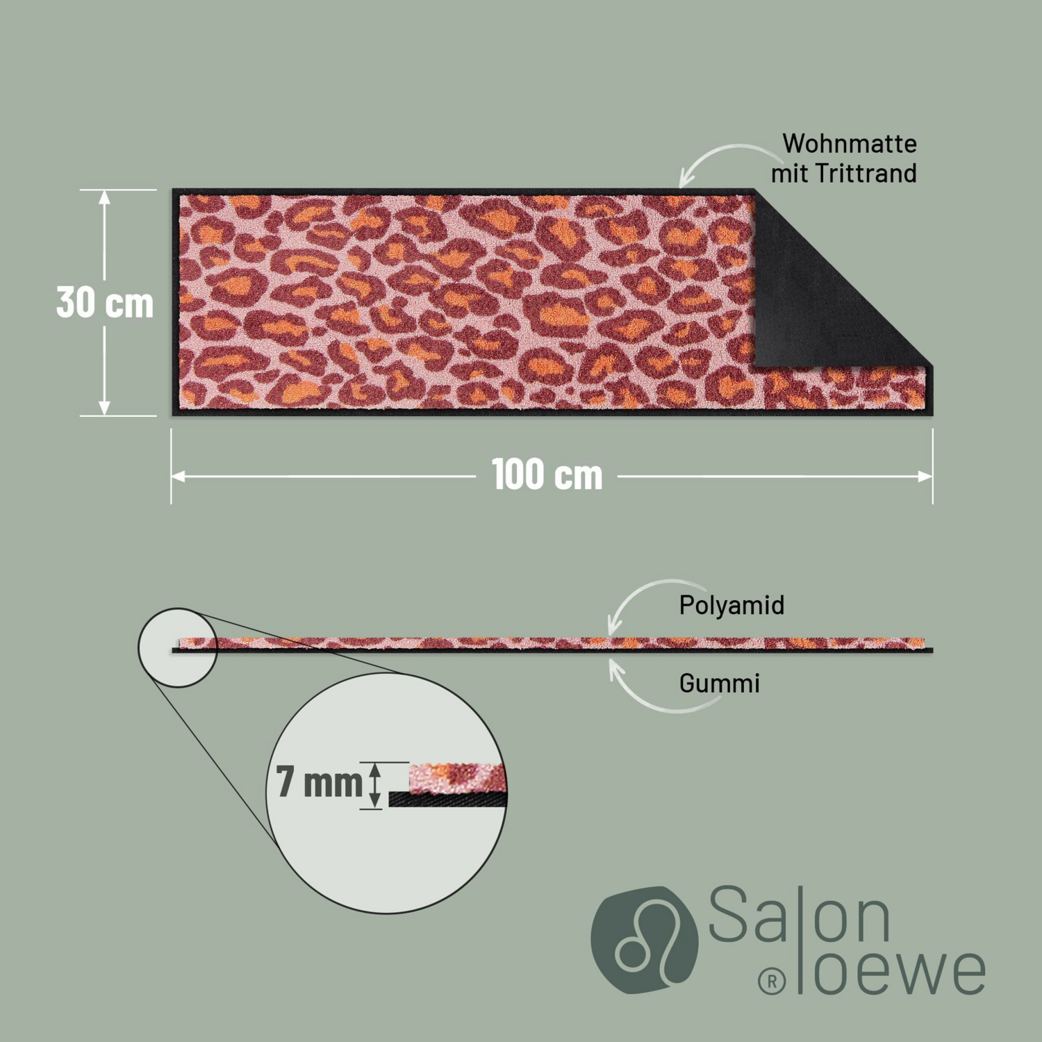 salonloewe-leo-pure-candy-minimatte-30-x-100-cm-schmutzfangmatte-im-leo-muster-c image 4