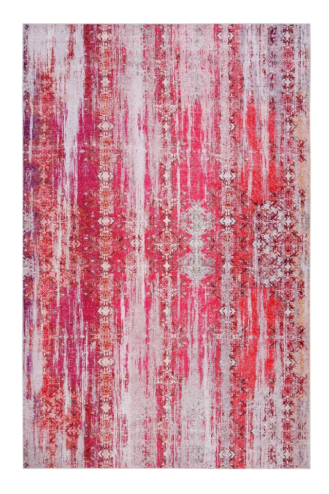 weconhome-sunset-in-faro-vintage-teppich-rot-lila-orange-pink image 1