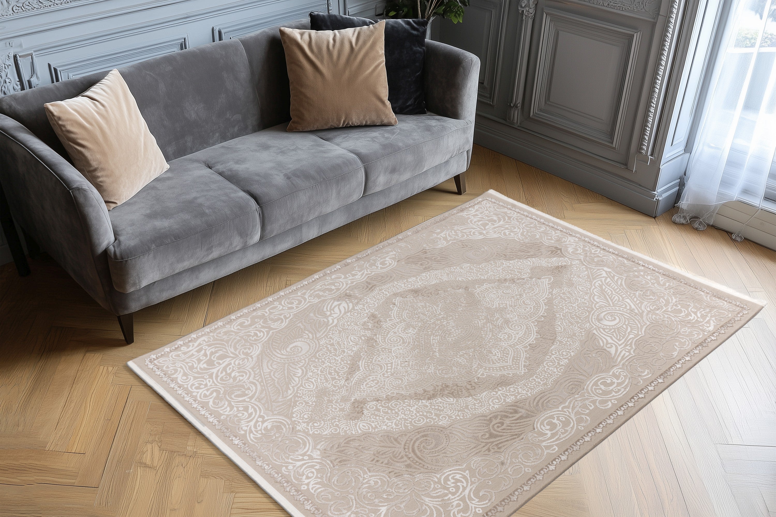 kayoom-reservat-125-robuster-kurzflorteppich-11-mm-florh-he-2000-g-m-polypropyle image 3