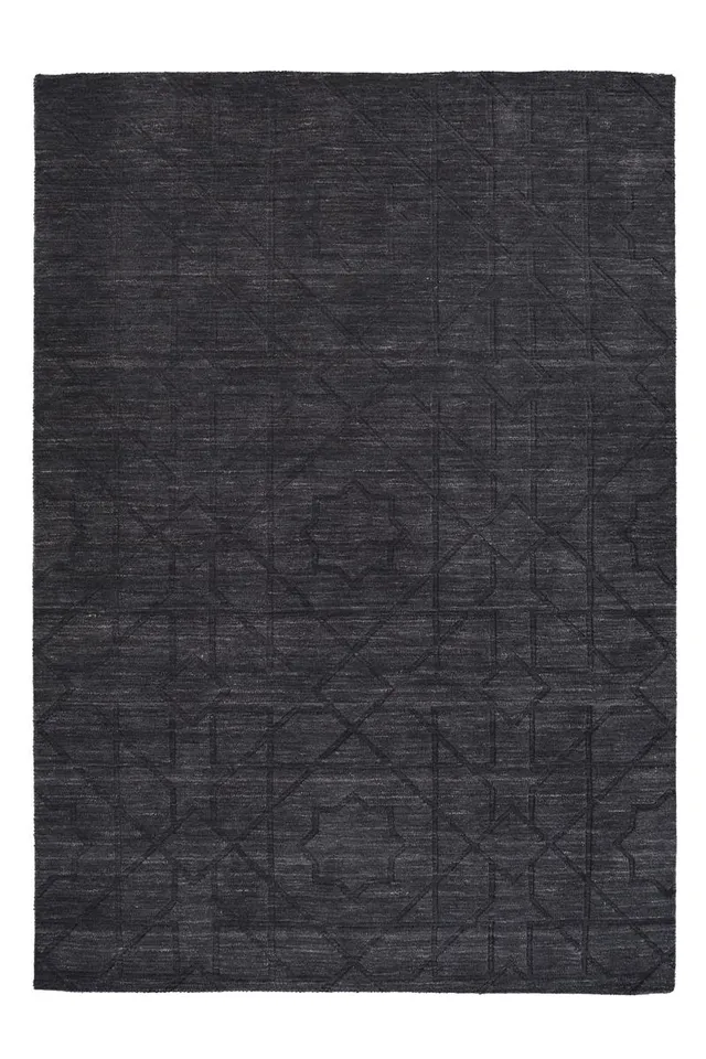 kayoom-ganges-410-handgekn-pfter-wollteppich-im-trend-design-anthrazit image 1
