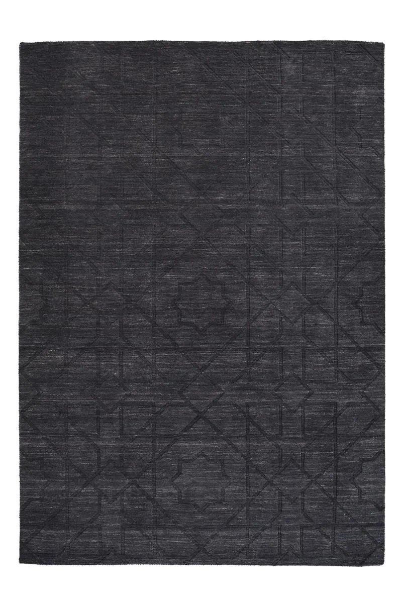 kayoom-ganges-410-handgekn-pfter-wollteppich-im-trend-design-anthrazit image 1