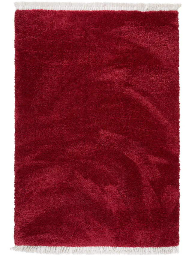 benuta-basic-shaggy-teppich-rot-80x150-cm-hochflor-pflegeleicht-fu-bodenheizungs image 1