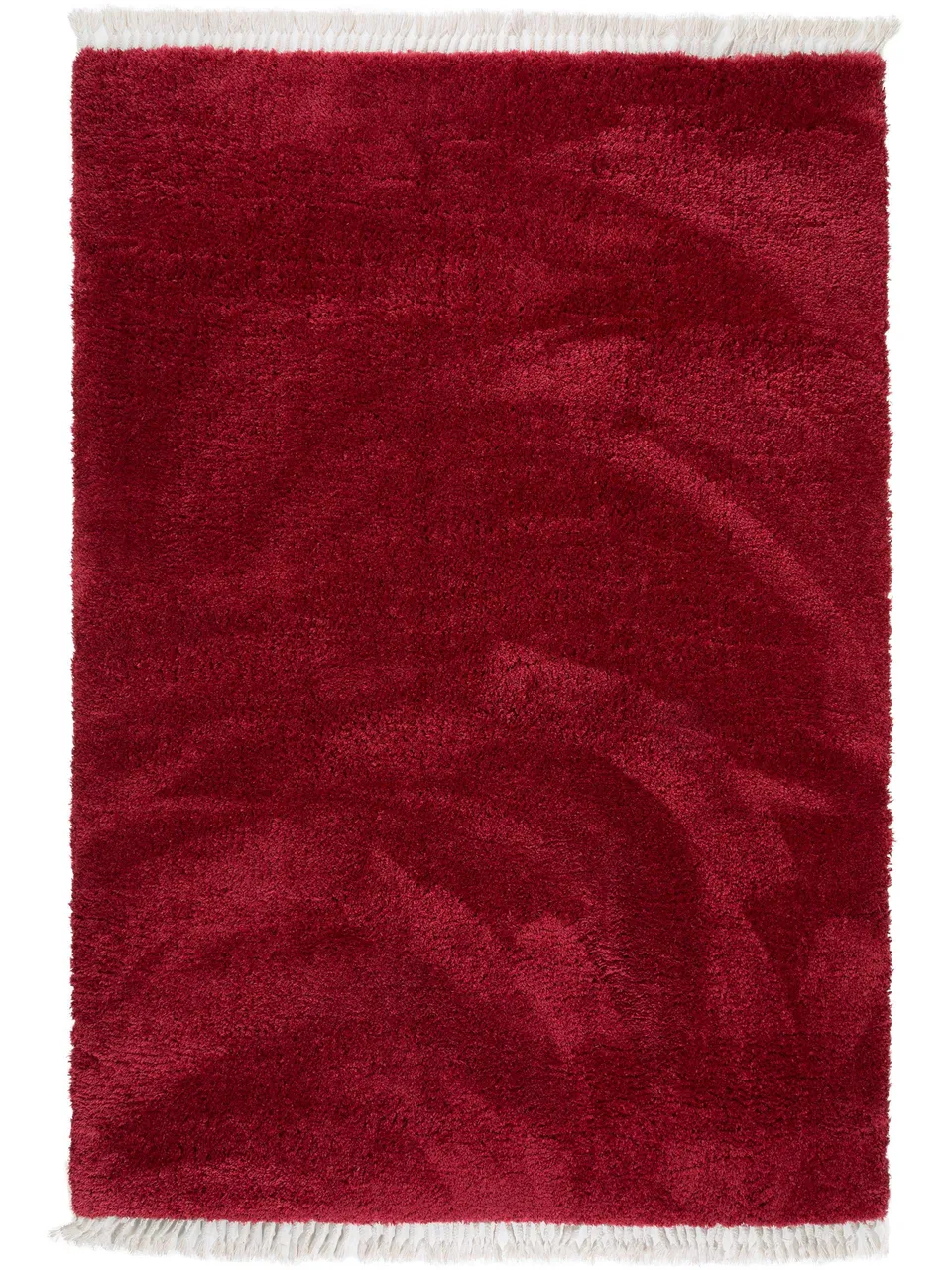 benuta-basic-shaggy-teppich-rot-80x150-cm-hochflor-pflegeleicht-fu-bodenheizungs image 1