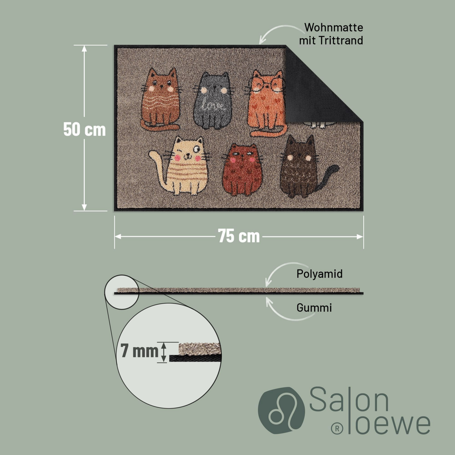 salonloewe-chiara-s-company-eingangsmatte-50-x-75-cm-schmutzfangmatte-im-elegant image 3