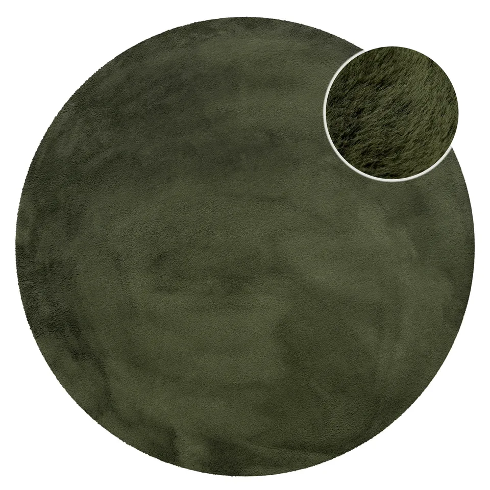 weconhome-basics-anna-kunstfell-teppich-rund-olive image 1