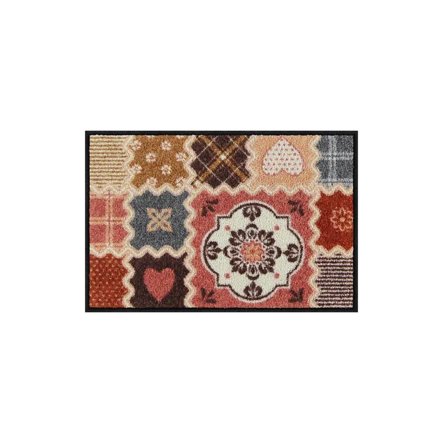 salonloewe-lovely-patch-eingangsmatte-40-x-60-cm-ros-nature-vintage-landhausstil image 1