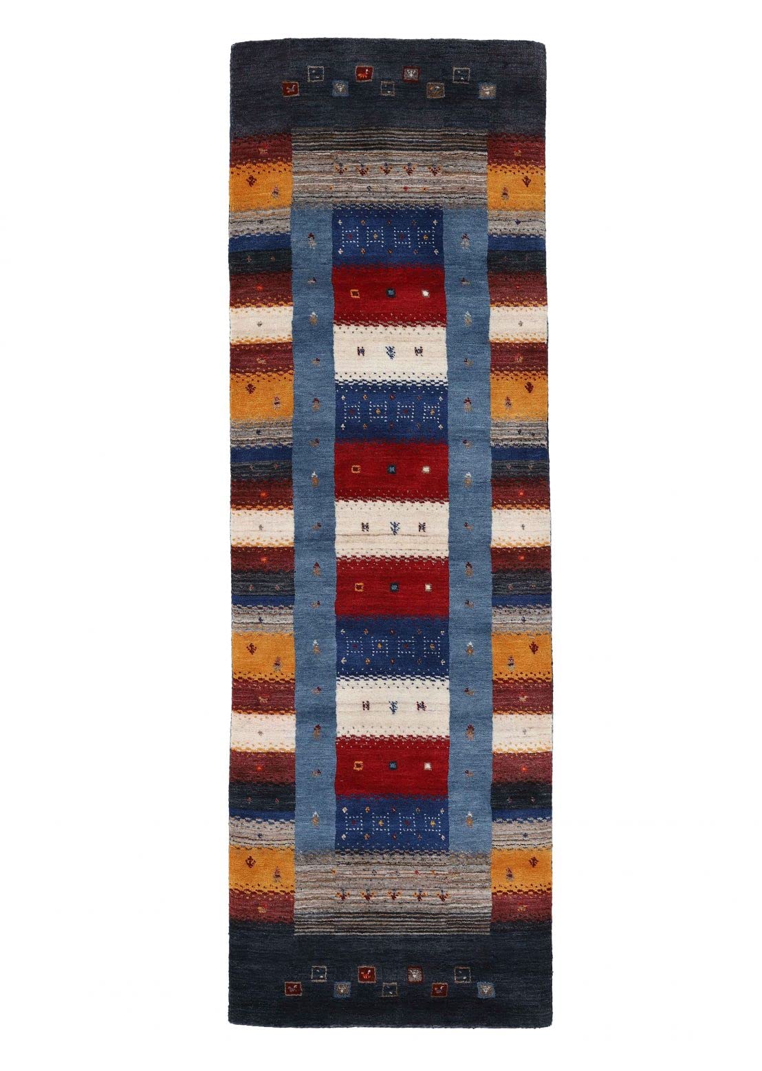carpetfine-gabbeh-don-l-ufer-80x300-cm-multicolor-wolle image 1