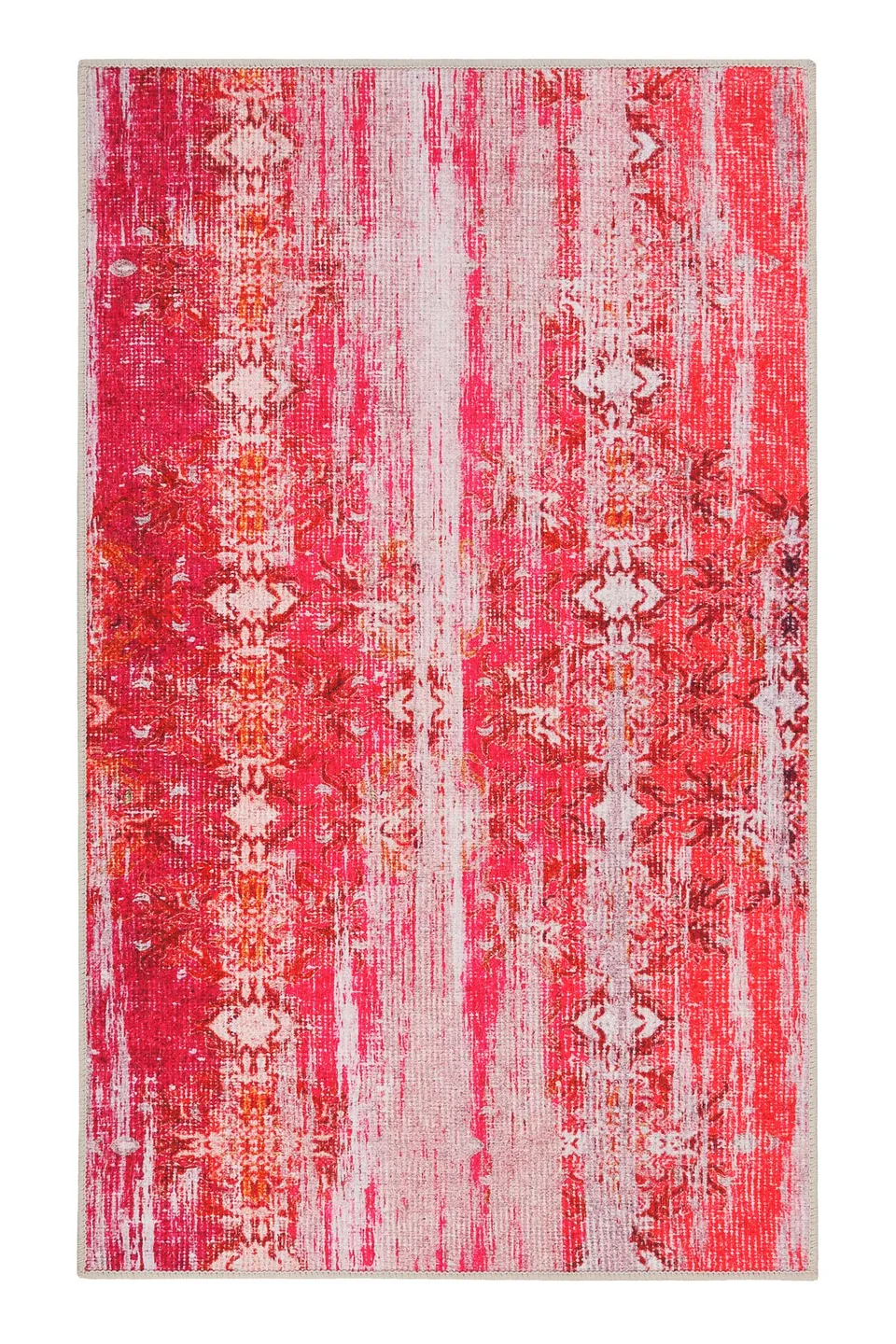 weconhome-badteppich-eckig-rot-orange-vintage-sydney image 1