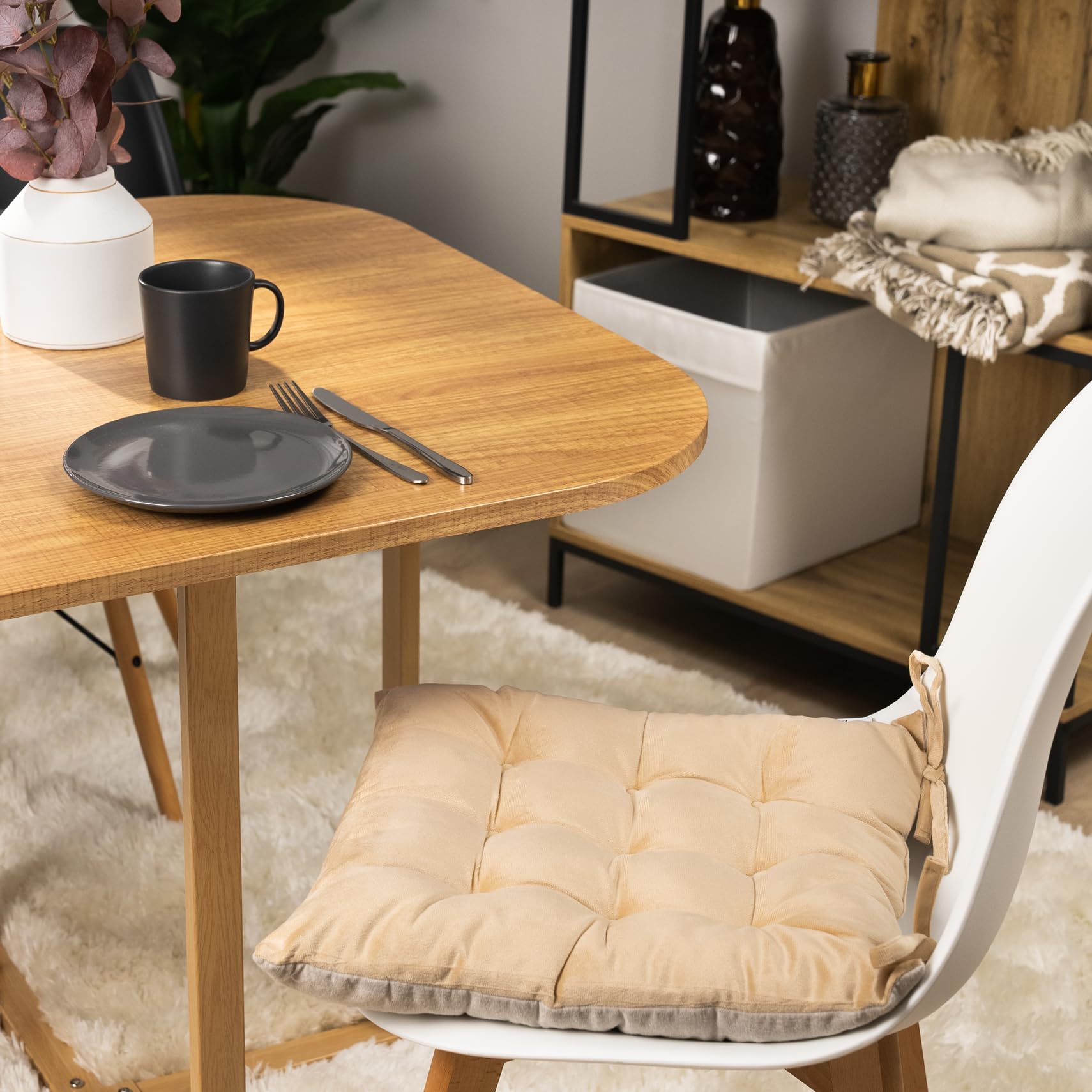 paco-home-sitzkissen-mit-befestigungsb-ndern-40x40-cm-stuhlkissen-indoor-2er-set-9 image 3