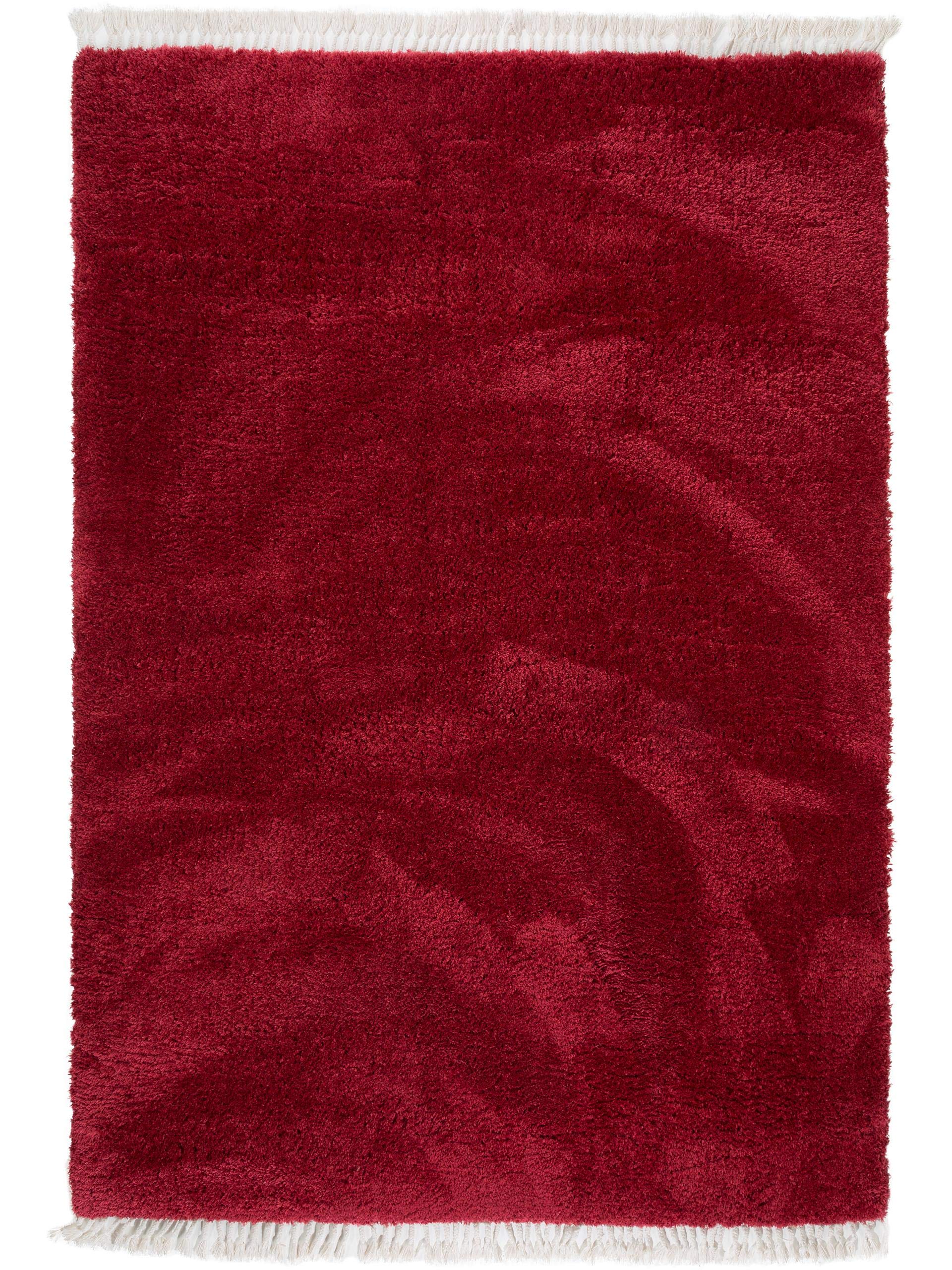 benuta-basic-shaggy-teppich-rot-80x150-cm-hochflor-pflegeleicht-fu-bodenheizungs image 1