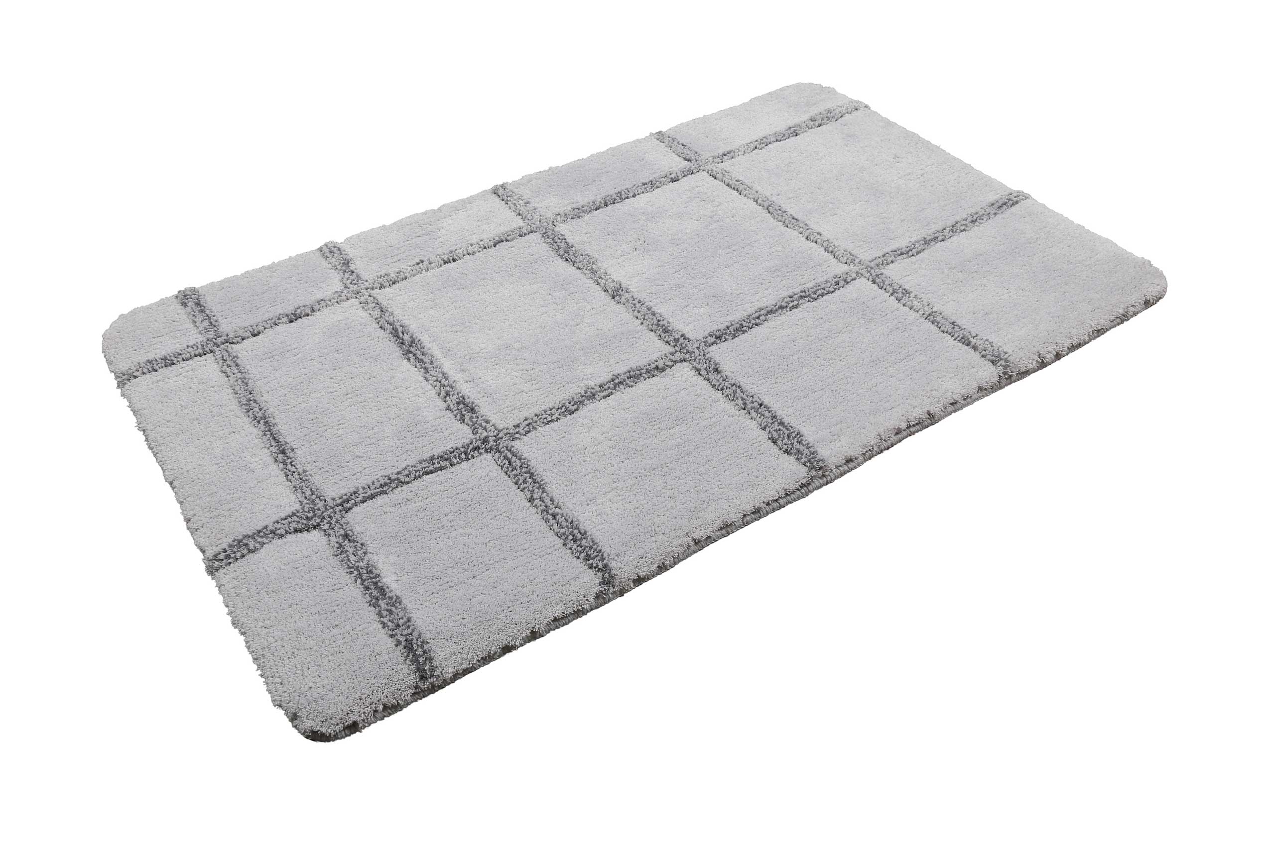 homie-living-badteppich-casa-bianco-grau-geometrisches-design-anti-rutsch-oeko-t image 3