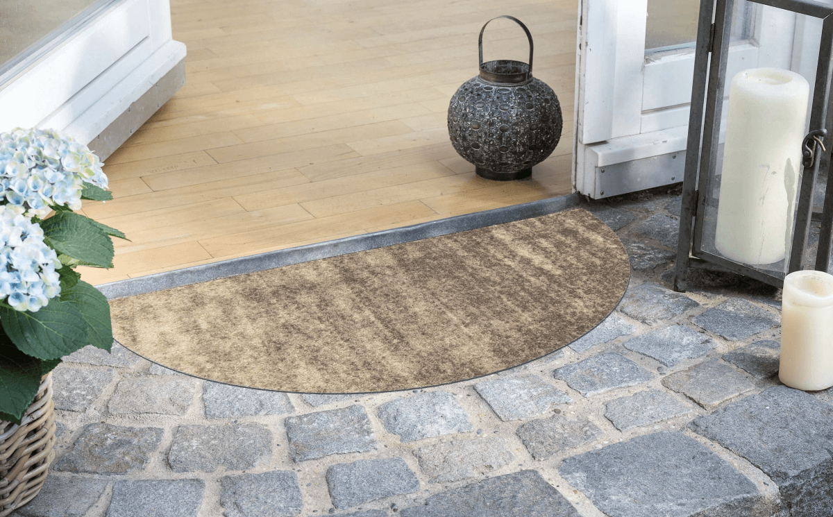 salonloewe-ronny-stripes-taupe-sonderform-42-x-85-cm-schmutzfangmatte-mit-streif image 2