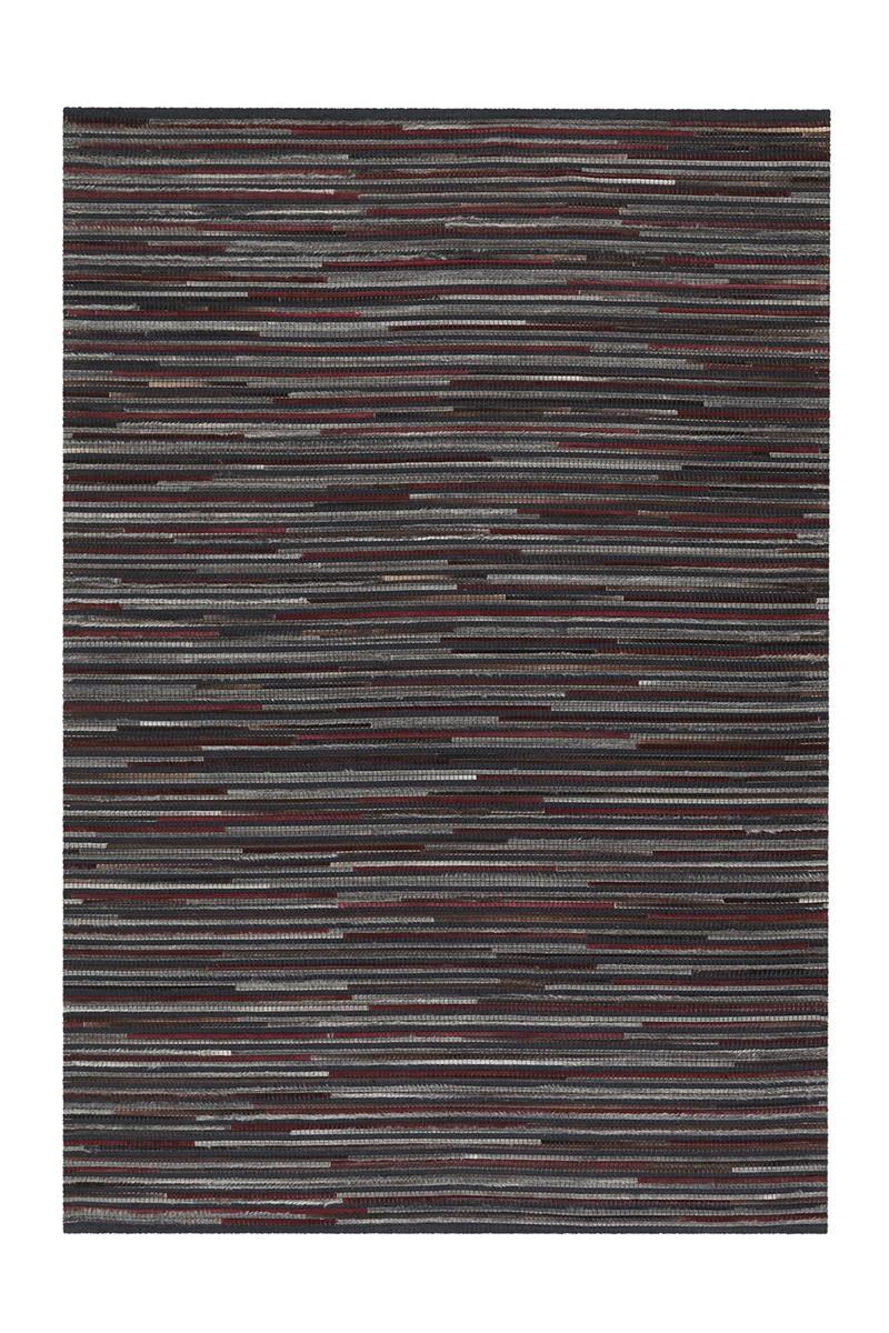 kayoom-wild-8023-patchwork-teppich-mit-leder-wolle-und-polyester image 1