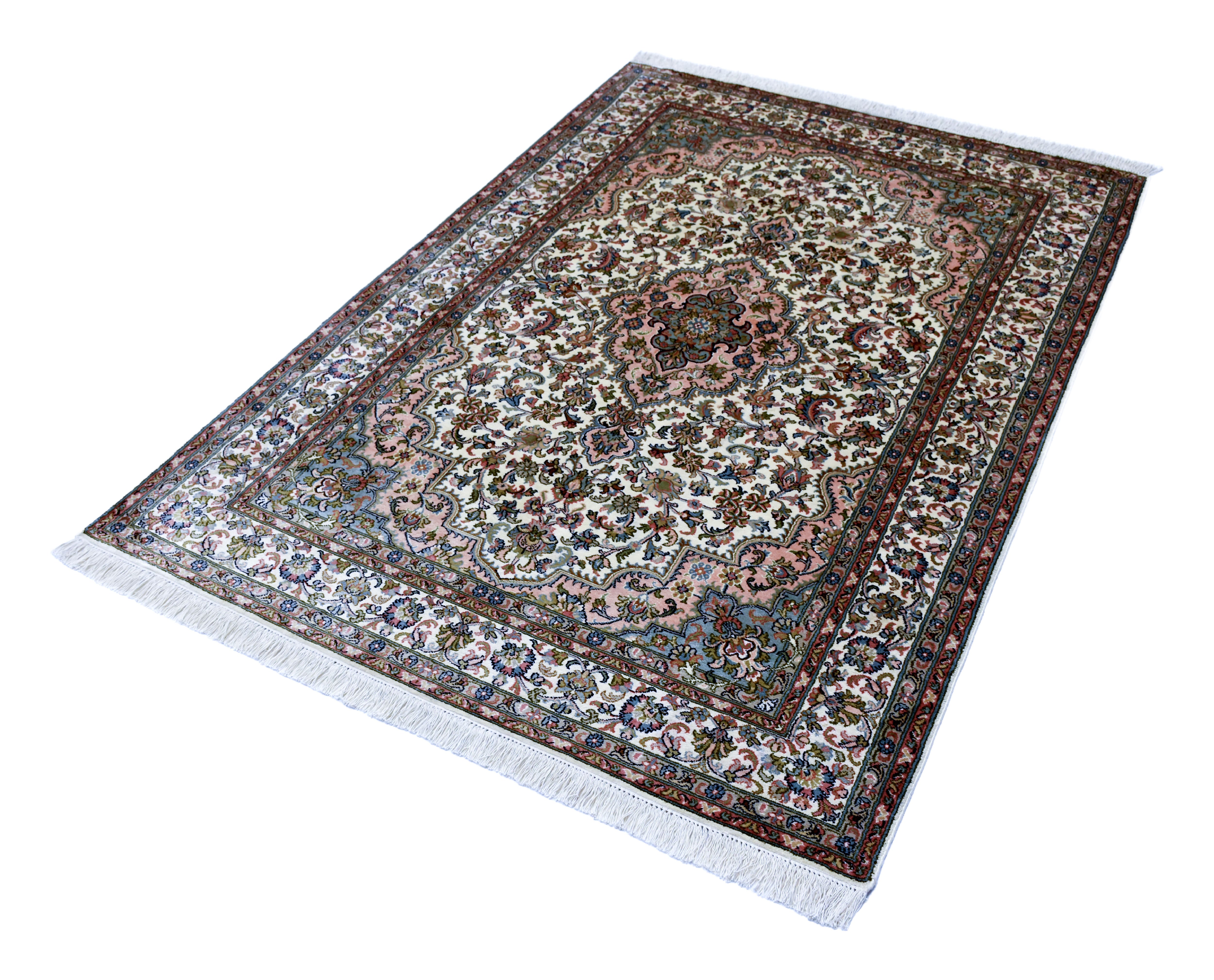 kayoom-kashan-9422-multi-handgewebter-orientteppich-122x182-cm image 2