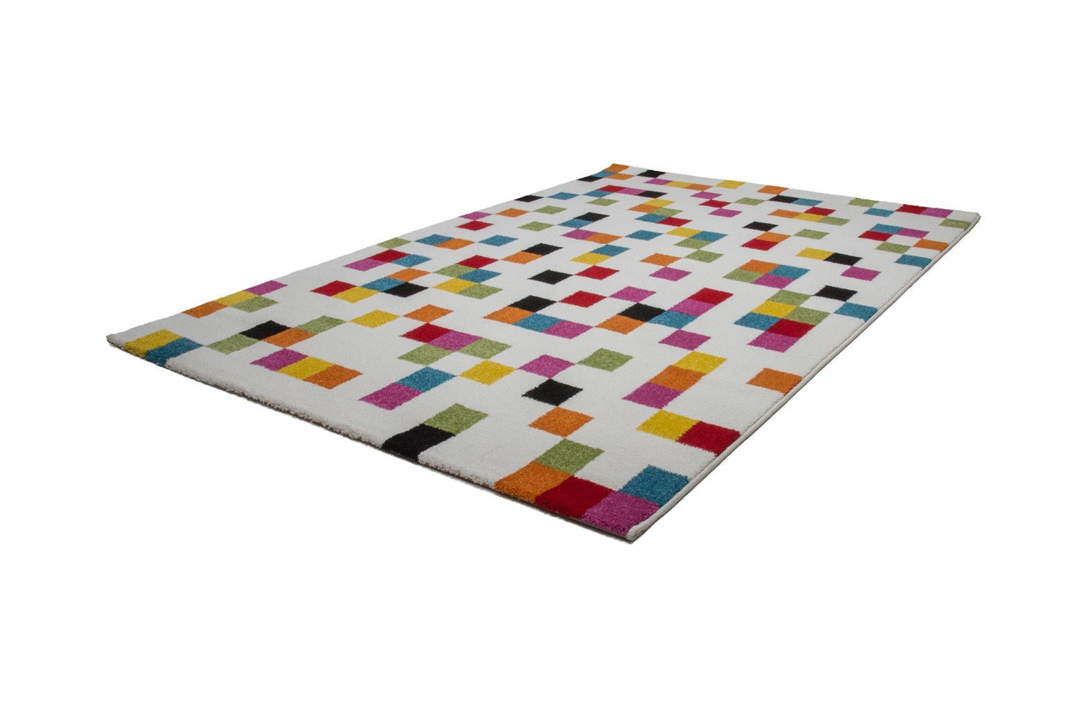 kayoom-guayama-243-kurzflorteppich-bunte-quadrate-heatset-fris-e-pflegeleicht-st image 2