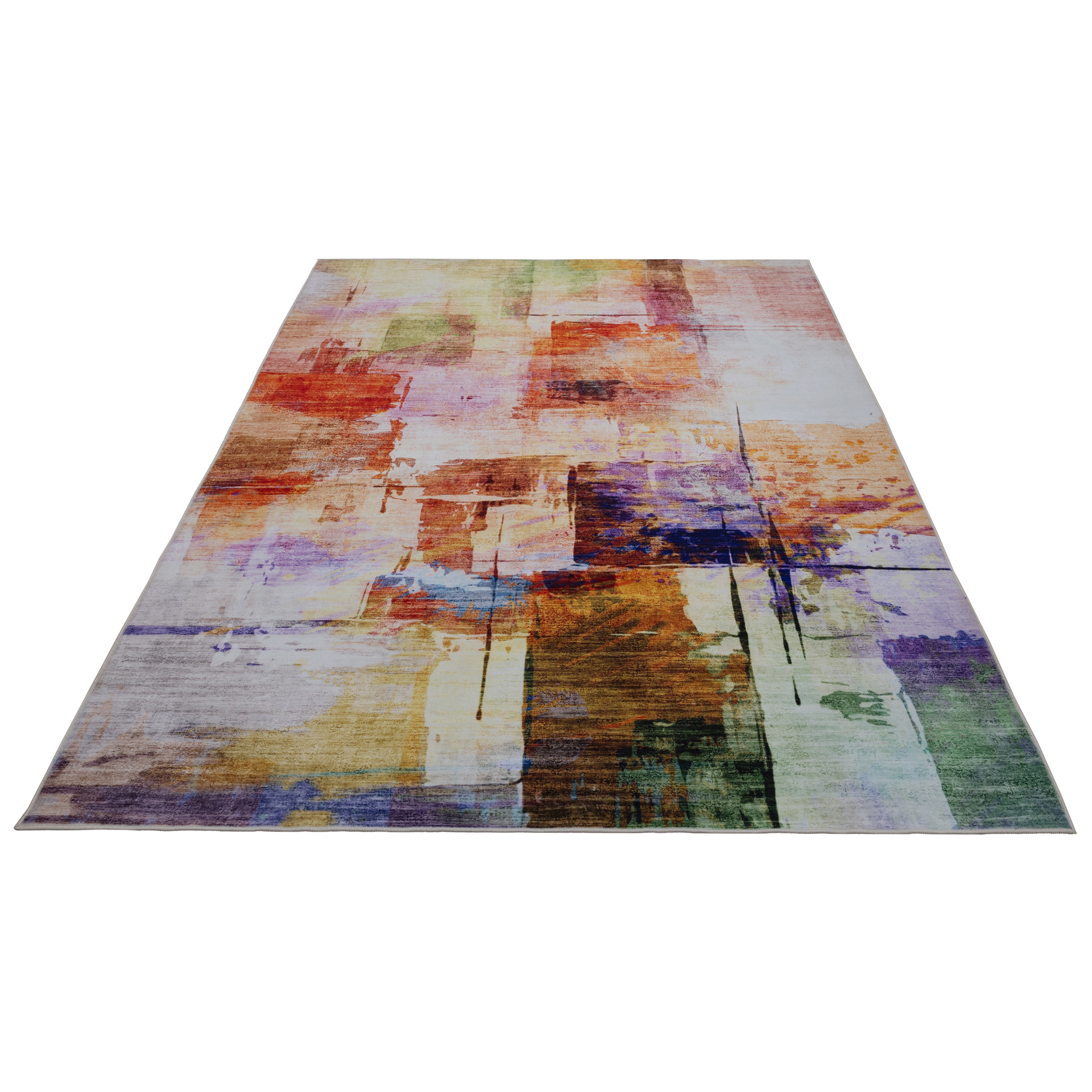 kayoom-visionary-134-multi-kurzflorteppich-6-mm-florh-he-900-g-m-polyester-mehrf image 3