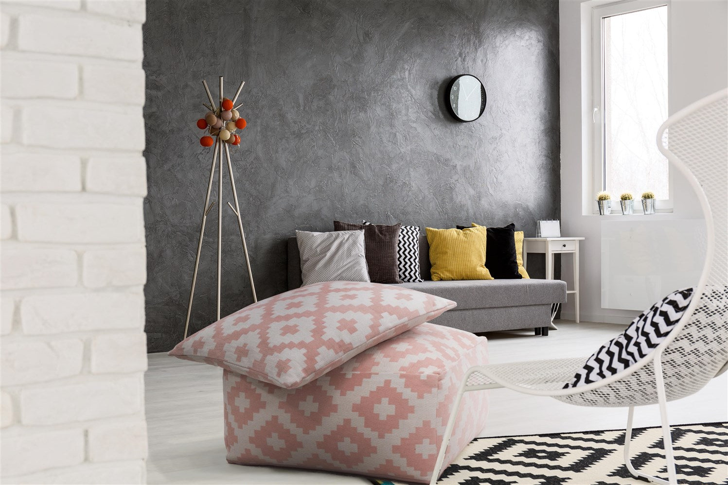 kayoom-unwind-pouf-cushion-set-260-2-teilig-hocker-und-sitzkissen-wei-blau image 7