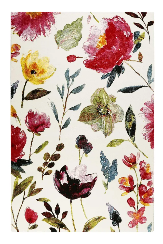 weconhome-summer-breeze-teppich-wei-rot-floral-gewebt image 1