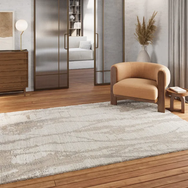 weconhome-kurzflor-teppich-fynn-creme-beige image 1