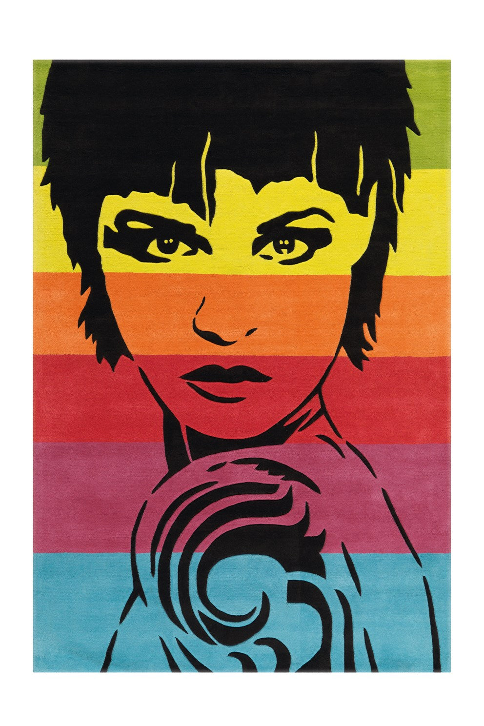 kayoom-joy-4019-bunter-motivteppich-acryl-pflegeleicht-modernes-design image 1