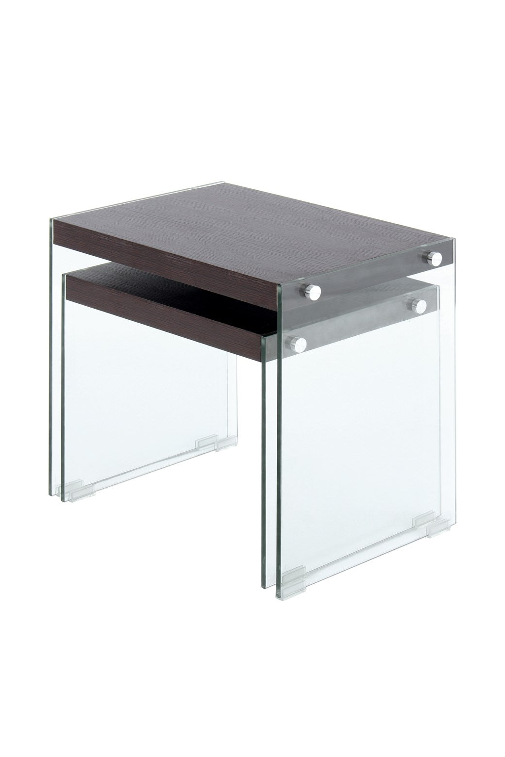 kayoom-elementary-225-beistelltisch-2er-set-glas-seitenw-nde-modern image 2