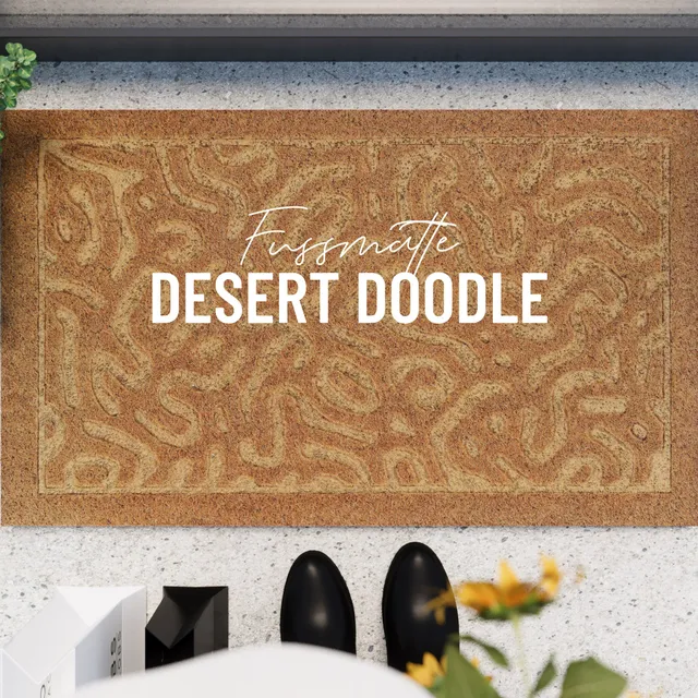 weconhome-desert-doodle-fu-matte-kokos-natur-eckig image 1