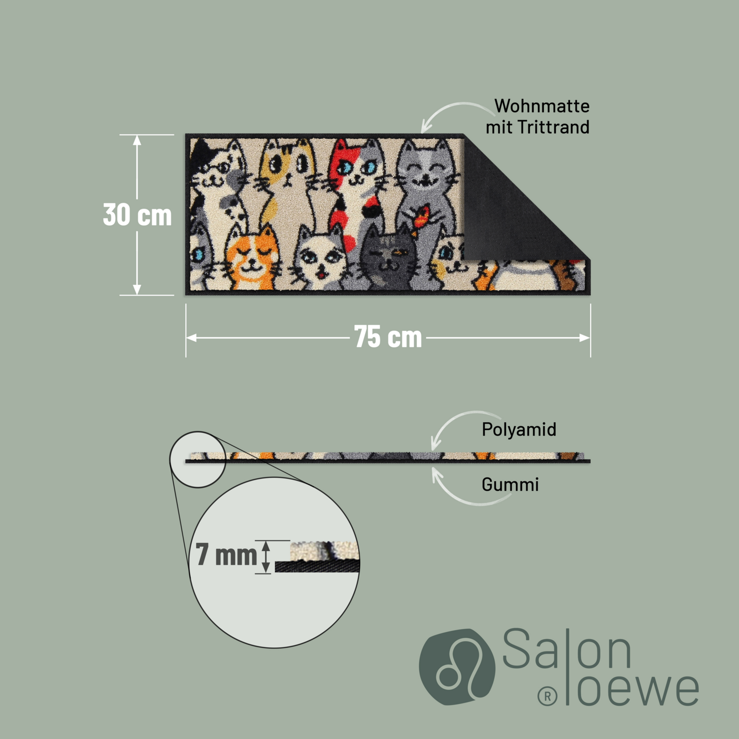 salonloewe-kitty-people-eingangsmatte-30-x-75-cm-buntes-katzenmotiv-polyamid image 4