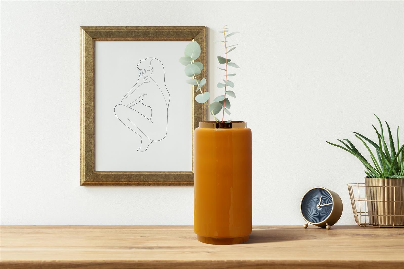 kayoom-vase-art-deco-455-kunstvolle-metallvase-im-art-deco-stil-dekovase-f-r-woh image 4