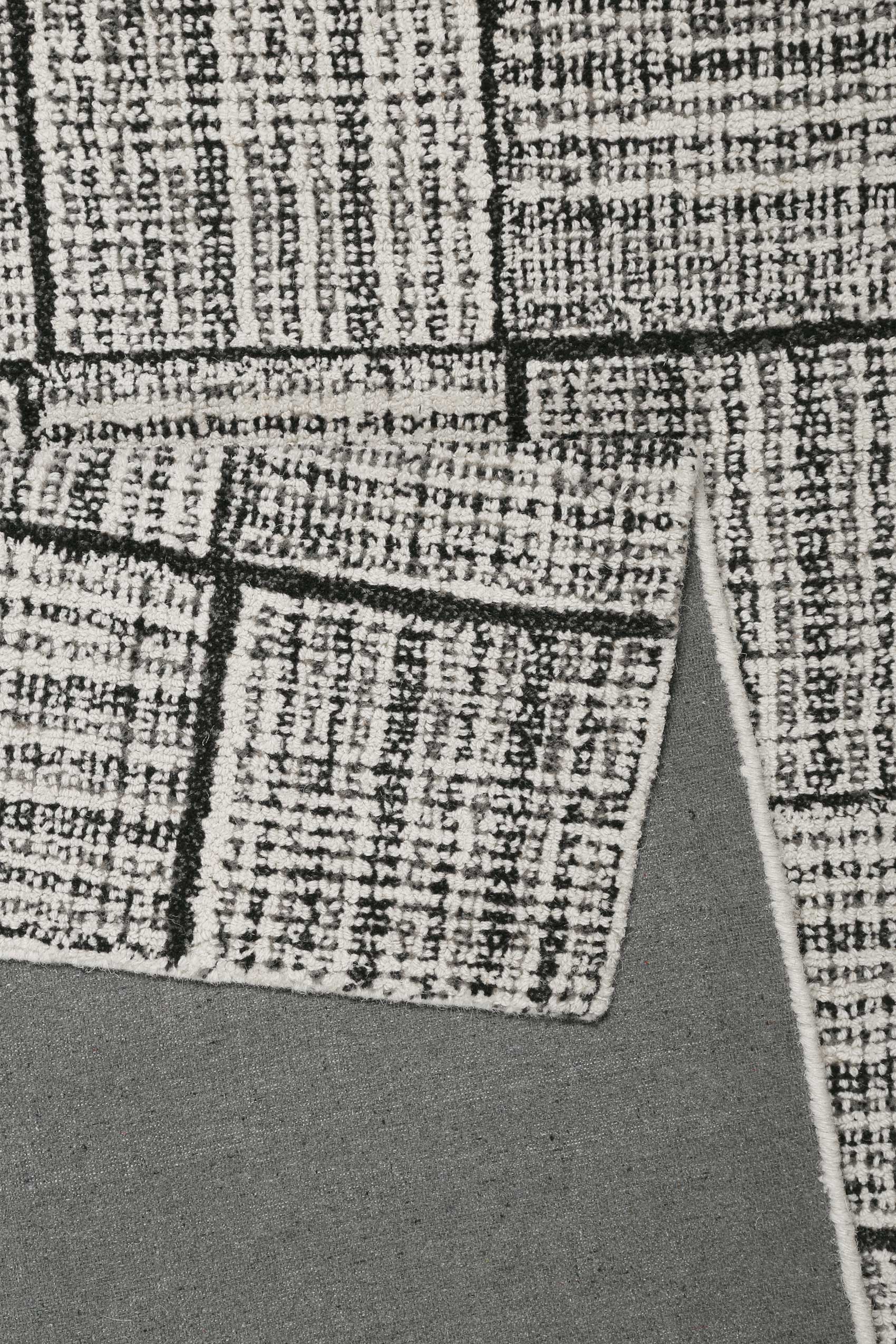 weconhome-wollteppich-lasse-hellgrau-karo-muster-handgetuftet-50-rabatt image 3