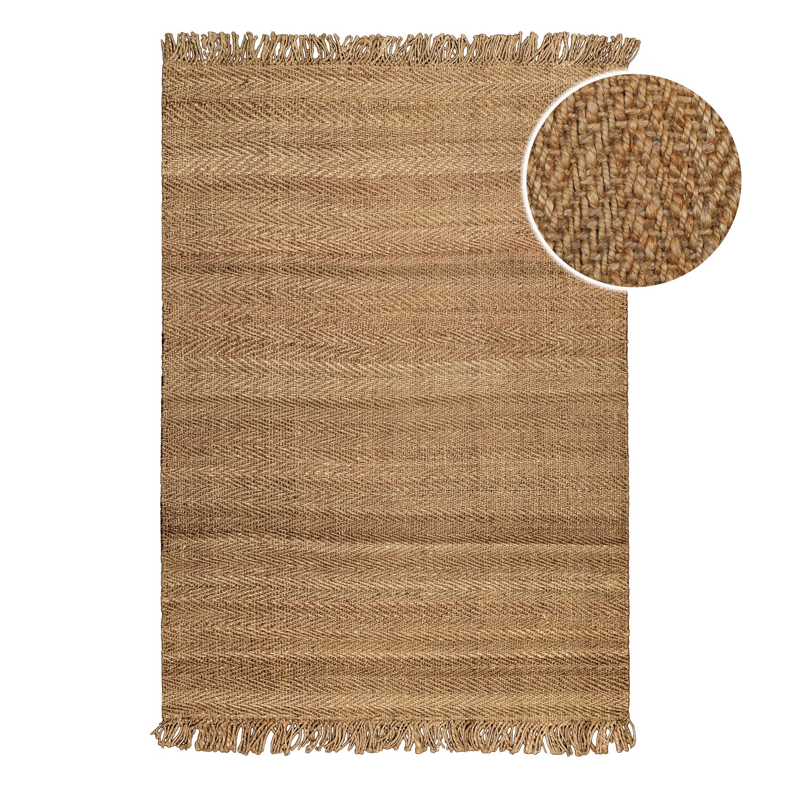weconhome-green-looop-jute-teppich-dhurry-handgewebt-schwer-fischgr-t-struktur image 1