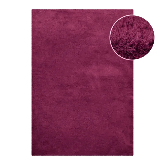 weconhome-basics-kunstfell-teppich-violett-flauschig-anna image 1