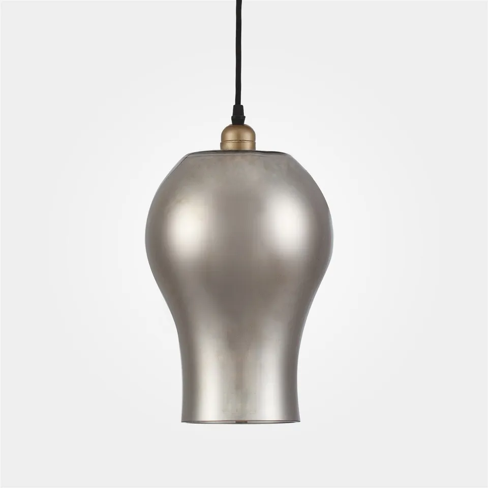 kayoom-h-ngelampe-gala-hellsilber-glas-18-x-18-x-33-cm-1-2-kg-moderne-pendelleuc image 1