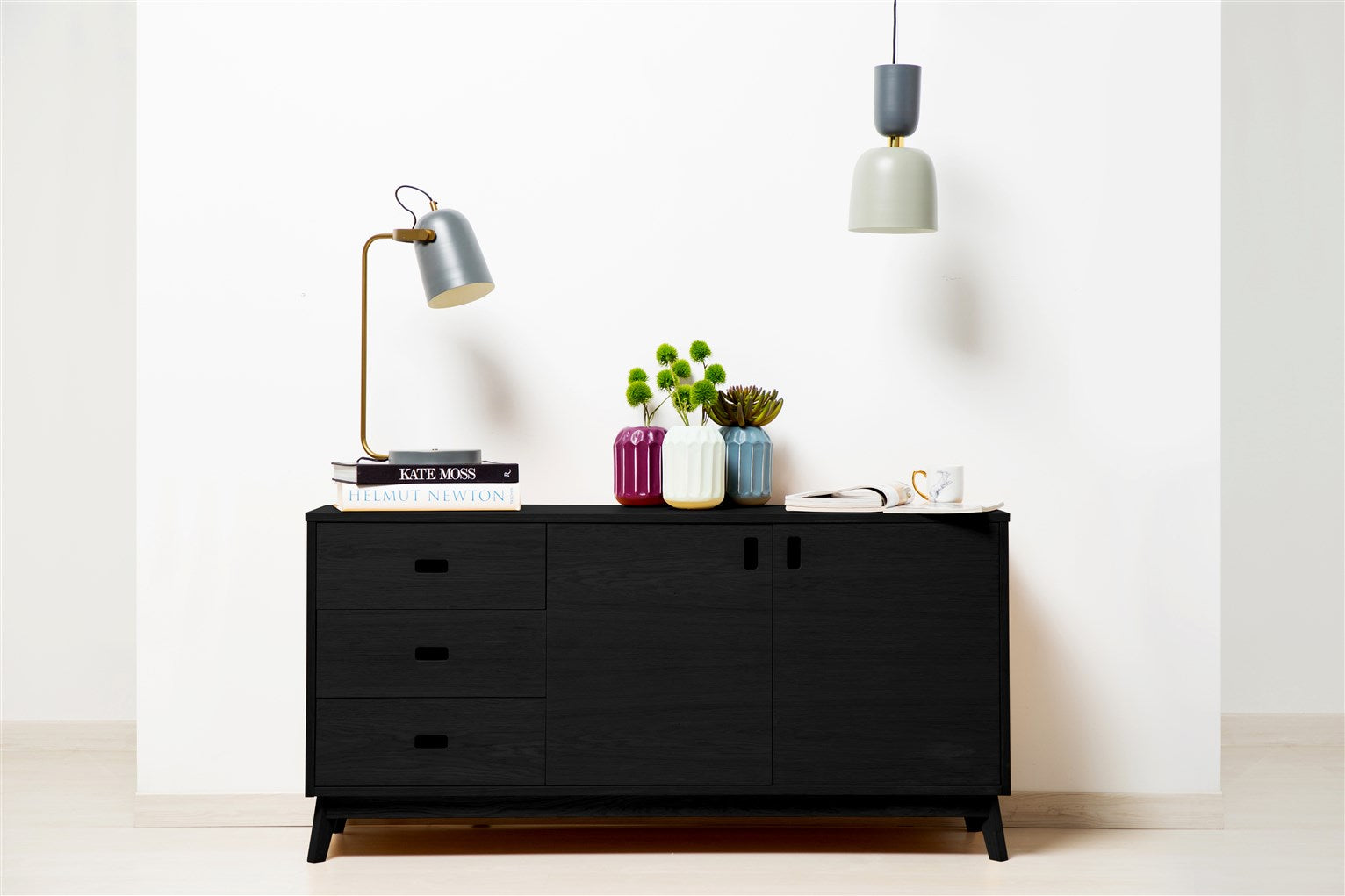 kayoom-vase-wanda-moderne-dekovase-aus-metall-matte-oberfl-che-uni-nicht-wasserd image 2