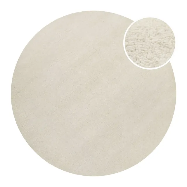 weconhome-kurzflor-teppich-rund-hamptons-fortythree-creme-wei-schurwolle image 1