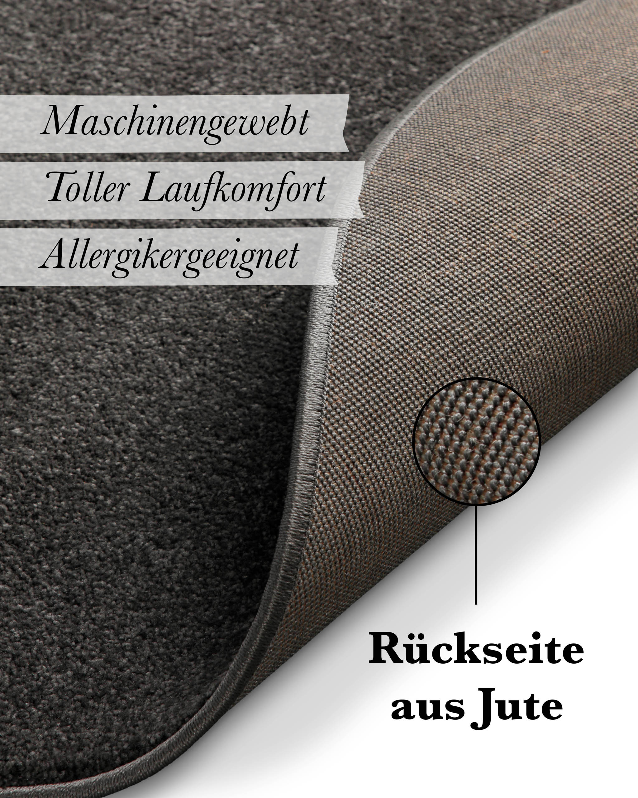weconhome-basics-freja-kurzflorteppich-rund-anthrazit-grau image 3