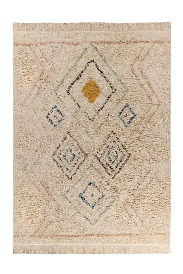 kayoom-mylen-125-creme-multi-zeitloser-flachflorteppich-pflegeleicht-strapazierf image 1