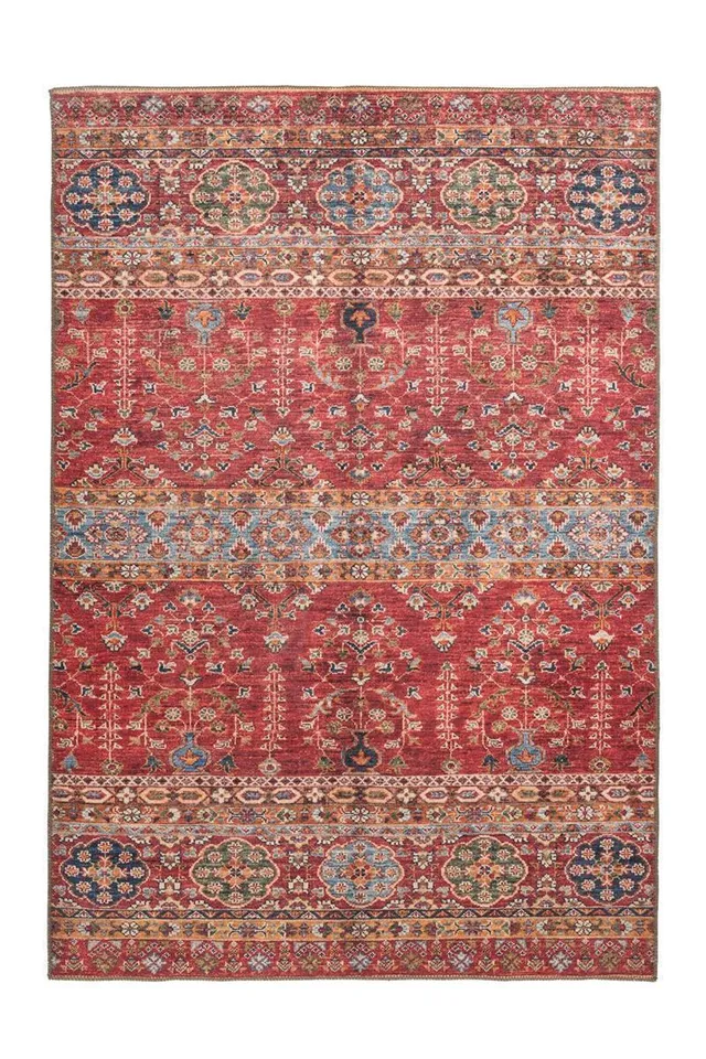 kayoom-faye-325-flachflorteppich-vintage-oriental-design-geprintet-sommerliche-f image 1