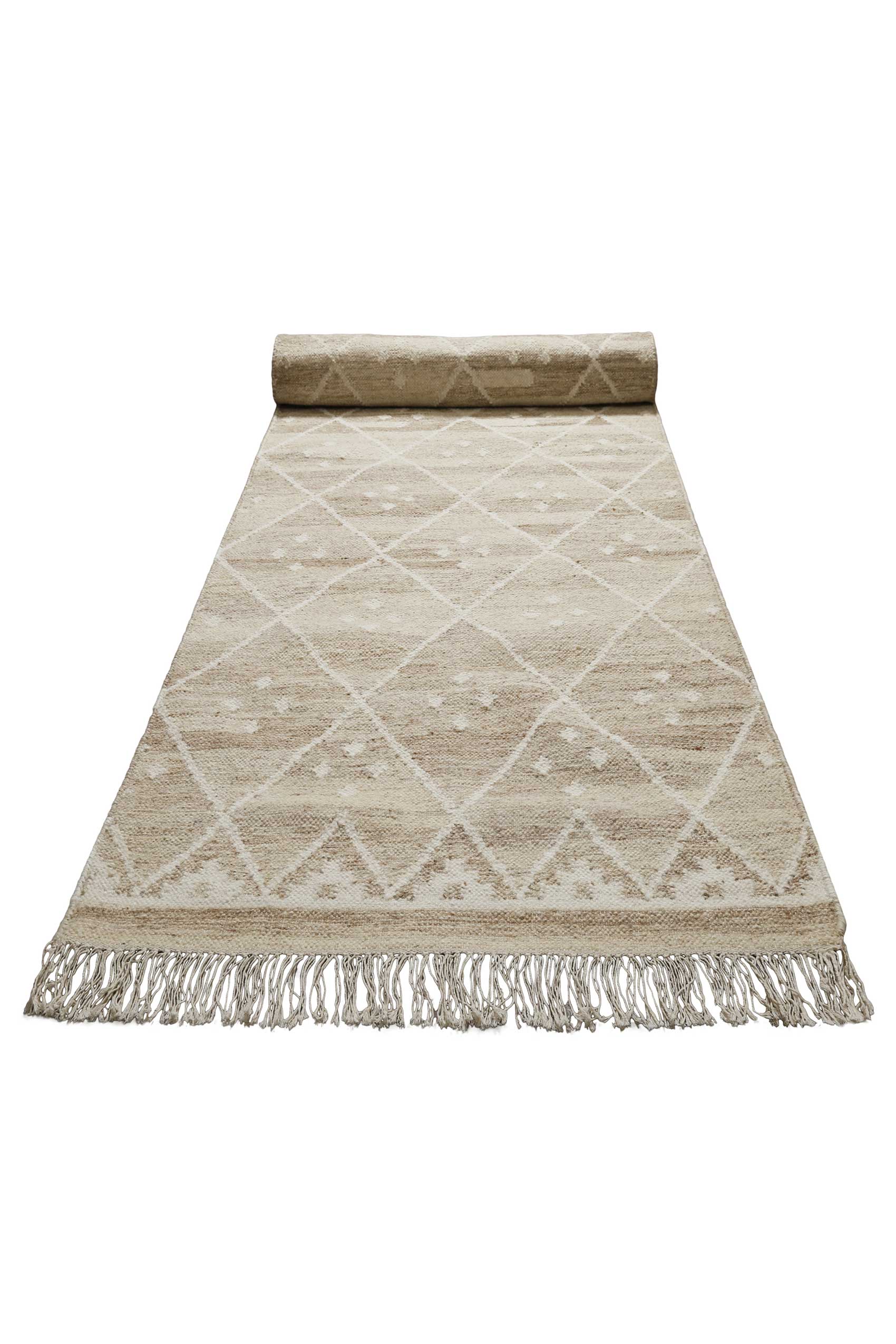 weconhome-green-looop-kelim-vermont-beige-braun-meliert-wolle image 3