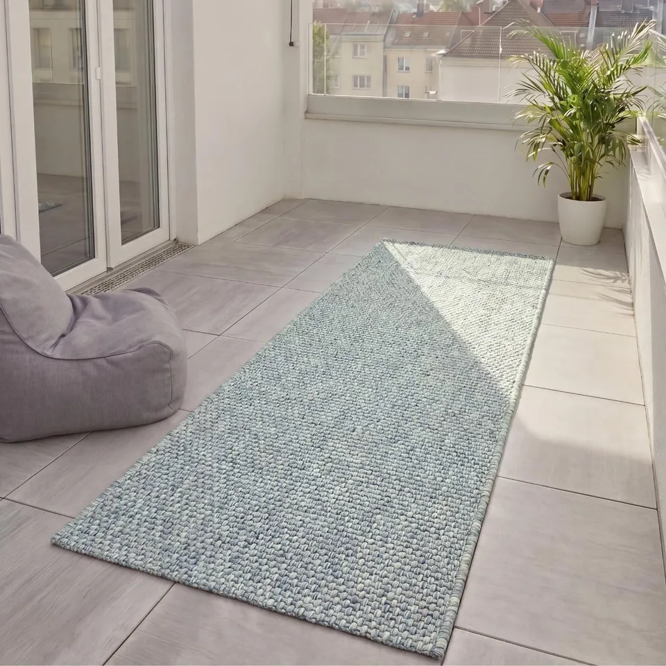 benuta-basic-in-outdoor-teppich-iowa-80x250-cm-blau-jute-look image 1