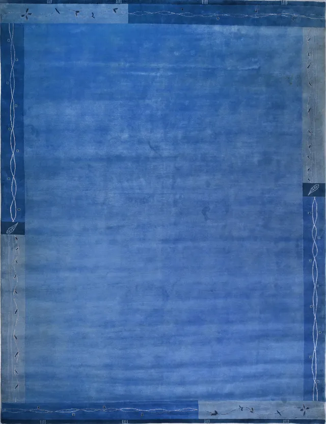 weconhome-tibet-teppich-blau-retro-bord-re-handgekn-pft image 1