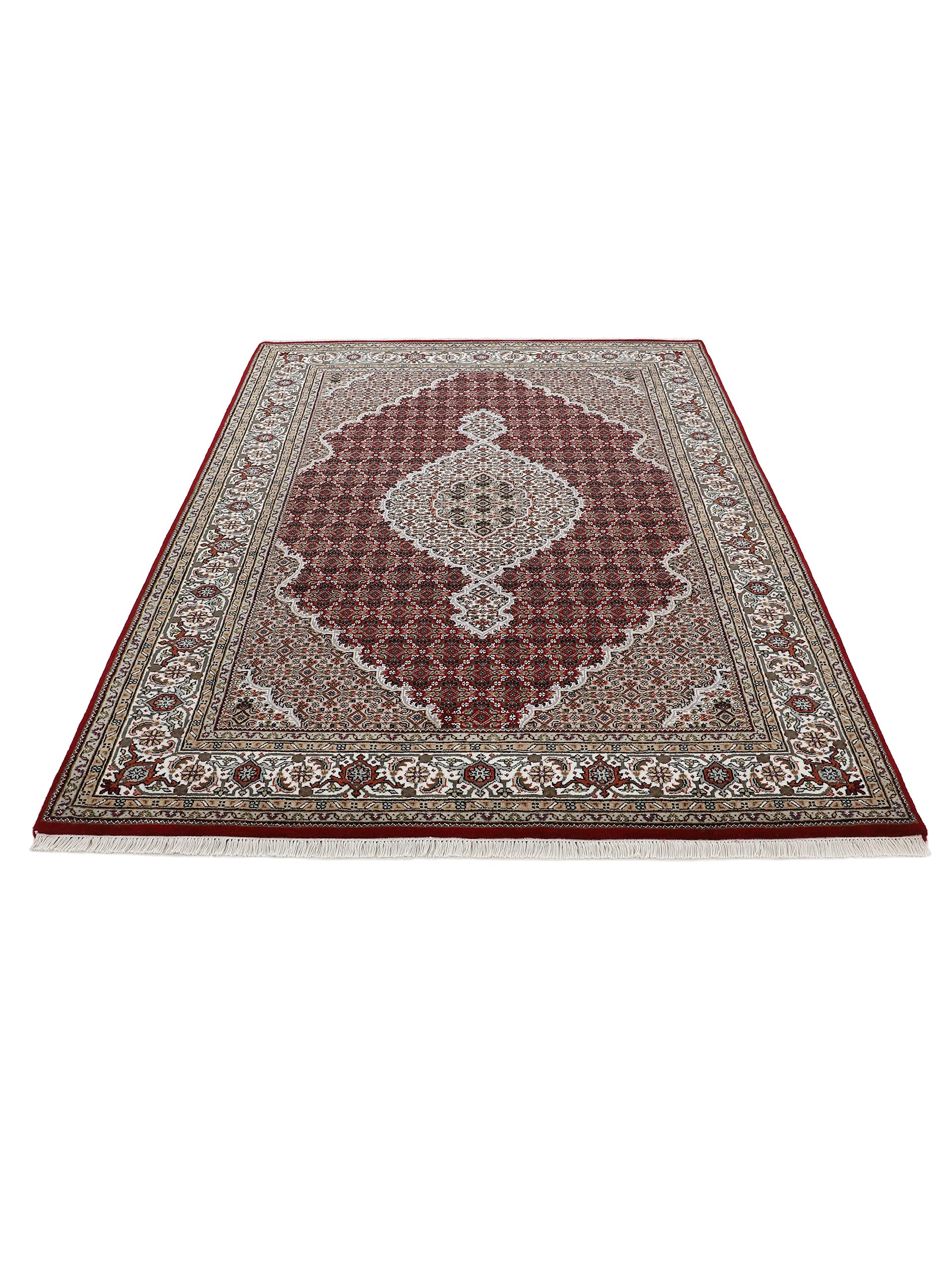 carpetfine-tabriz-mahi-teppich-rot-60x90-cm-handgekn-pft-wolle image 4